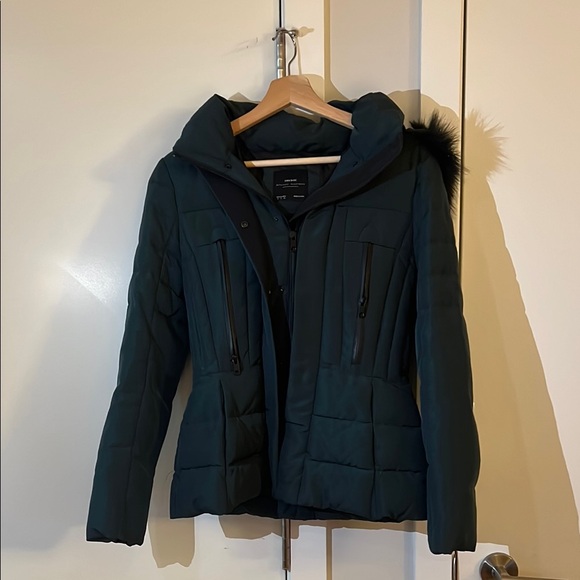 Zara Green Quilted Puffer Jacket - Picture 1 of 3